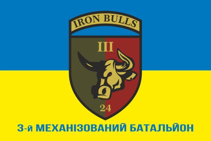 Прапор 3 МБ (механізований батальйон) 24 ОМБр ЗСУ. Варіант-02 498 фото
